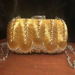 CORTO MOLTEDO Susan C Star Python & Crystal Clutch